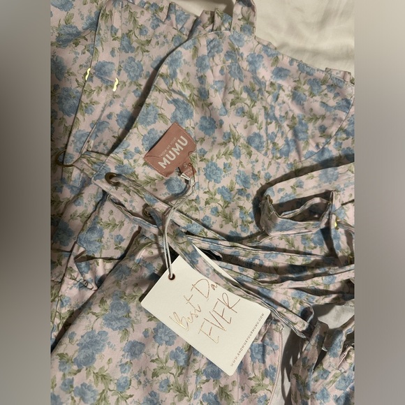 Show Me Your MuMu Blue Floral Tiered Maxi Dress - Picture 5 of 5